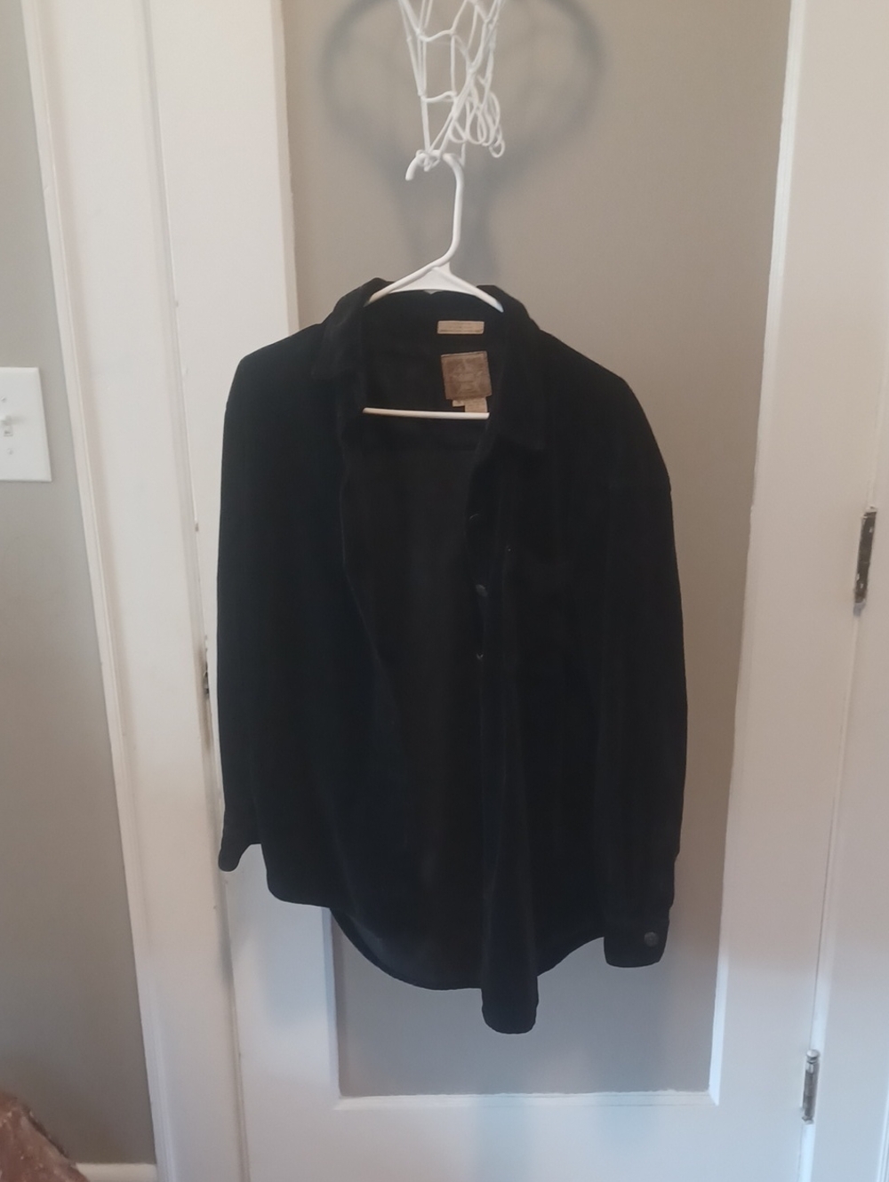 Black Women's Button-Up Jacket